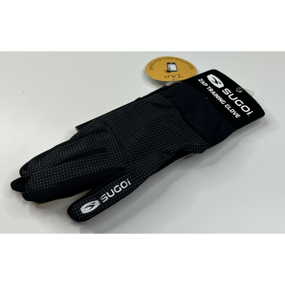 NWT Sugoi Zap Unisex Adult Black Cycling Training Gloves